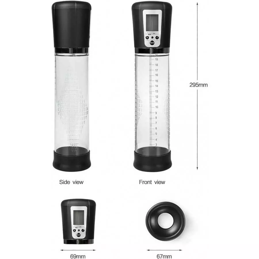 Intensity Enlargement Pump for Man 12 Inches Male Enhancement Growth Pump Pen~Pumps with Englargers Size for Men Help Men with D