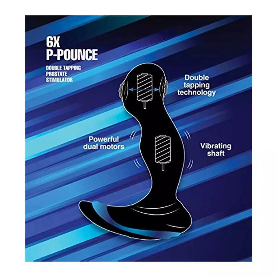 6X P-Pounce Double Tapping Prostate Stimulator