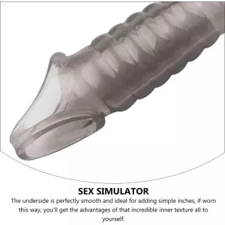 New Reusable Sleeves Girth for Men Extender Enlarger A721 Extension Sheath Elastic Long Lasting Time Size Sleeve Waterproof Best New Reusable Sleeves Girth for Men Extender Enlarger A721 Extension Sheath Elastic Long Lasting Time Size Sleeve Waterproof Best