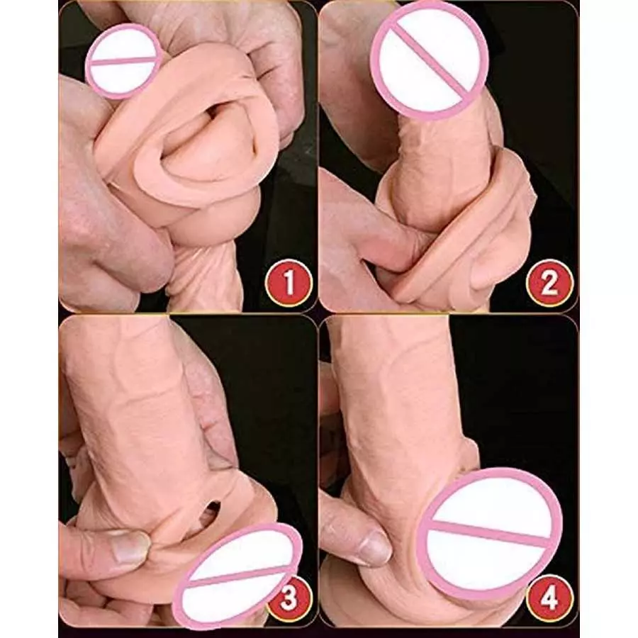 New Reusable Sleeves Girth for Men Extender Enlarger A721 Extension Sheath Elastic Long Lasting Time Size Sleeve Waterproof Best