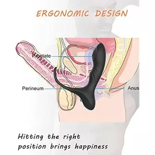 Vibrating Prostate Massager with Heating Function and Cock Ring,10 Modes Anal Prostate Toys with Remote Control, Anal Vibrators Vibrating Prostate Massager with Heating Function and Cock Ring,10 Modes Anal Prostate Toys with Remote Control, Anal Vibrators