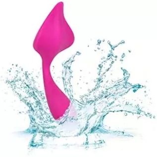 CalExotics Mini Marvels Marvelous Lover – Silicone Waterproof Compact Massager Vibrator – 10 Function Rechargeable Panty Teaser 