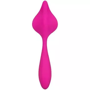 CalExotics Mini Marvels Marvelous Lover – Silicone Waterproof Compact Massager Vibrator – 10 Function Rechargeable Panty Teaser 