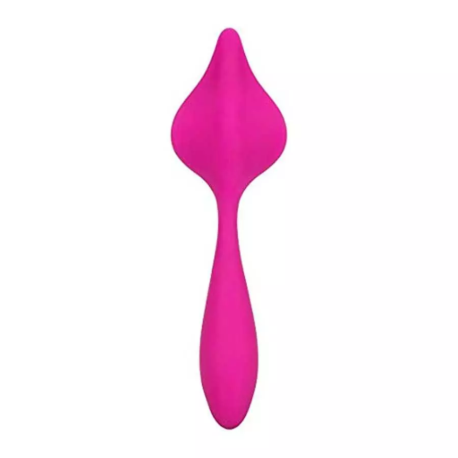 CalExotics Mini Marvels Marvelous Lover – Silicone Waterproof Compact Massager Vibrator – 10 Function Rechargeable Panty Teaser 