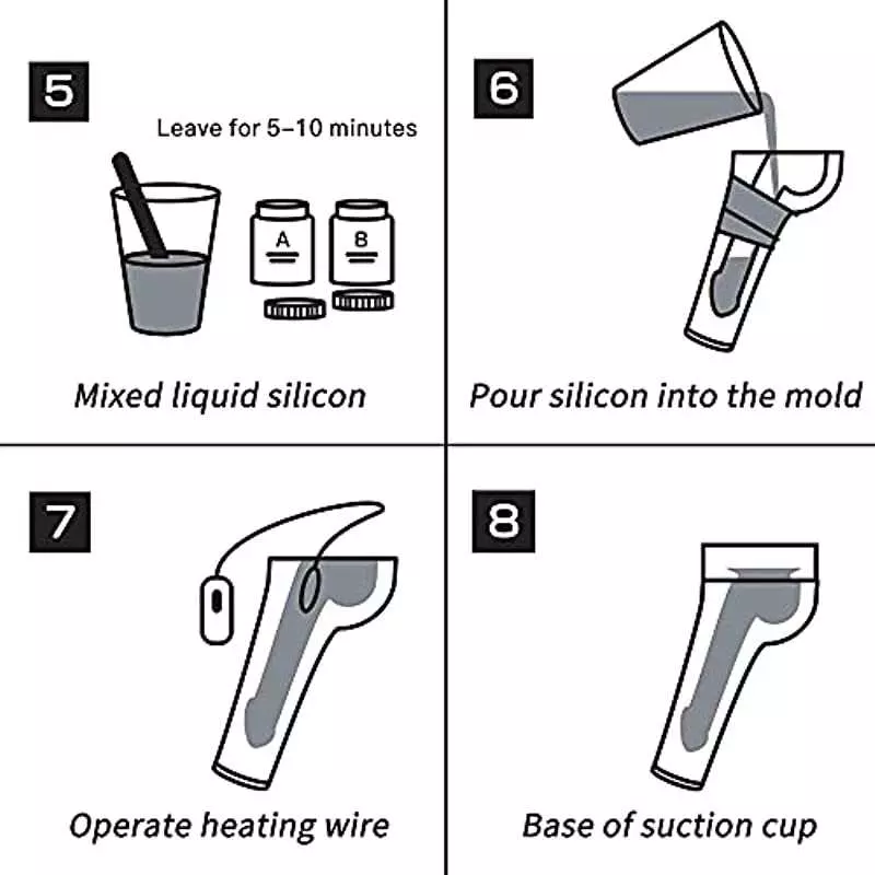 Home-Made Cloning Penis System,KUUVAL DIY Penis Casting Kit, Realistic Dildo Mold with Gift Card,Liquid Silicone Clone Dildo Set