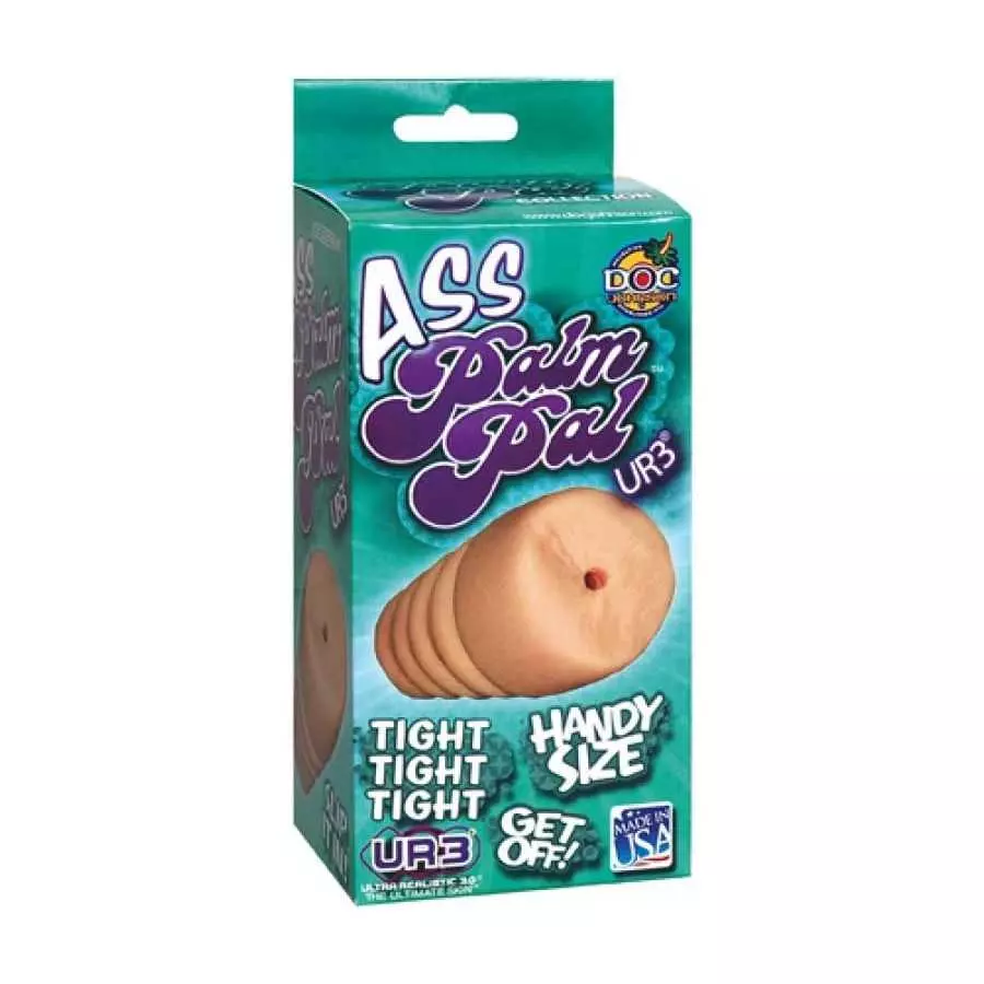 Doc Johnson Palm Pal - ULTRASKYN - Ass - 4.6 Inches Long - Male Masturbator - Vanilla