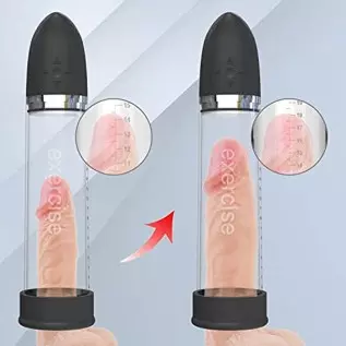Electric Penis Vacuum Pump, Ussato Rechargeable Automatic High-Vacuum Penis Enlargement Extend Pump with 5 Suction Intensities, Electric Penis Vacuum Pump, Ussato Rechargeable Automatic High-Vacuum Penis Enlargement Extend Pump with 5 Suction Intensities,
