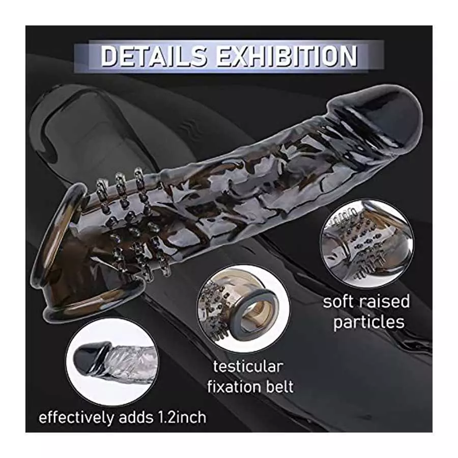 New Black Sleeve, Dingus Reusable Realistic Sleeve Extension Sleeve, Effectively Increasing The Length by 1.2 inches