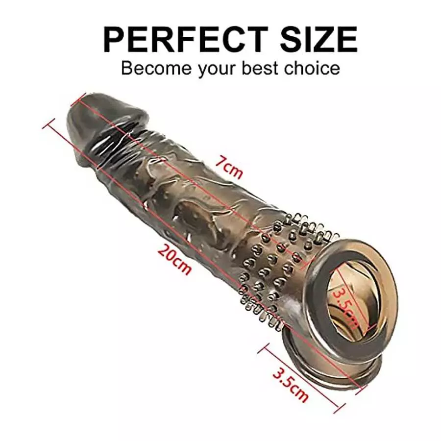 New Black Sleeve, Dingus Reusable Realistic Sleeve Extension Sleeve, Effectively Increasing The Length by 1.2 inches