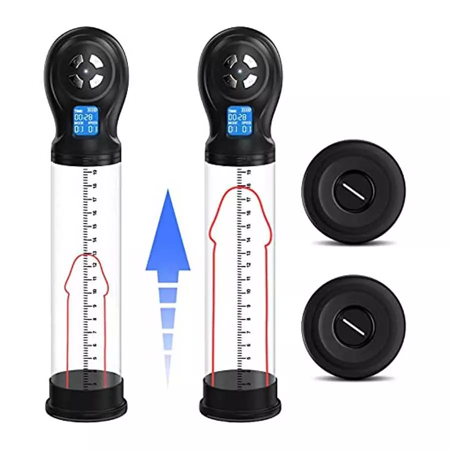 Penis Pump Male Masturbators with 6 Suction Intensities and Suction Modes, Electric Penis Vacuum Pump Sex Toys for Men, Male Pen