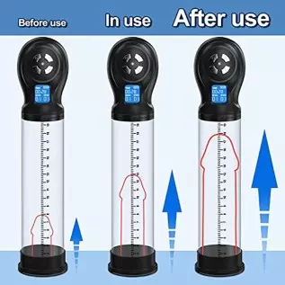 Penis Pump Male Masturbators with 6 Suction Intensities and Suction Modes, Electric Penis Vacuum Pump Sex Toys for Men, Male Pen