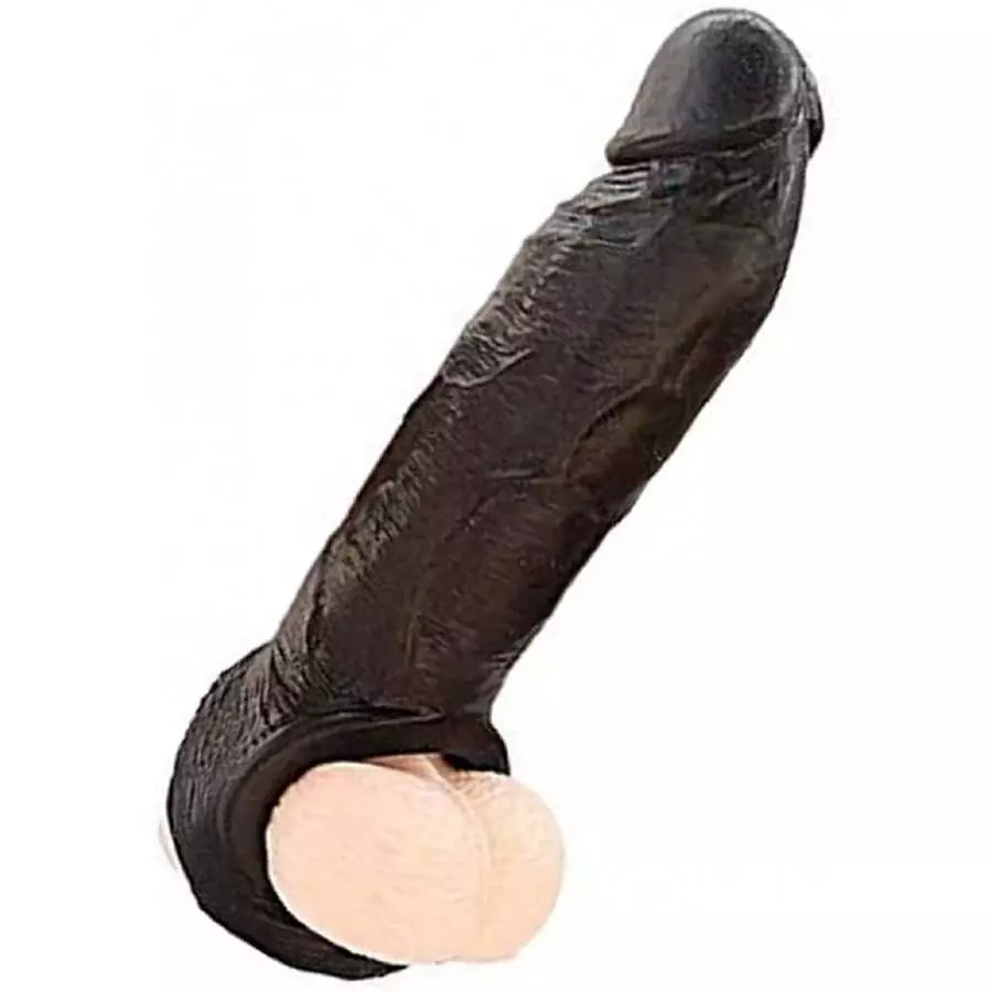 New Soft Big Realistic Sleeve Extender Sheath for Men Male Enhancement Extension Sleeve 0301 (Transparent-TK)