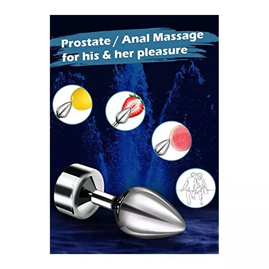 Vibrating Anal Plug with 7 Vibration Modes Prostate Massagers Sex Toys & 3 in 1 Vibrating Cock Ring with 10 Modes for Couples Cl