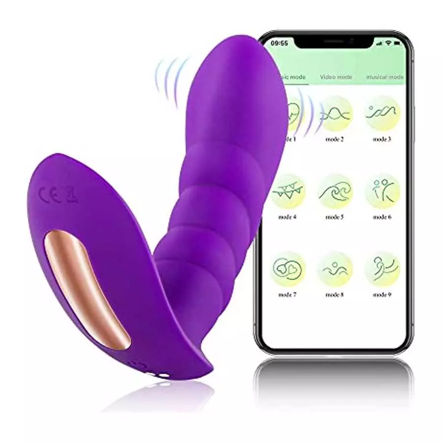 Uff Smart Wearable Panty Vibrator APP Control Clitoral Stimulator with 7 Vibrating 3 Pulsating - Thrusting Modes G Spot Stimulat Uff Smart Wearable Panty Vibrator APP Control Clitoral Stimulator with 7 Vibrating 3 Pulsating - Thrusting Modes G Spot Stimulat