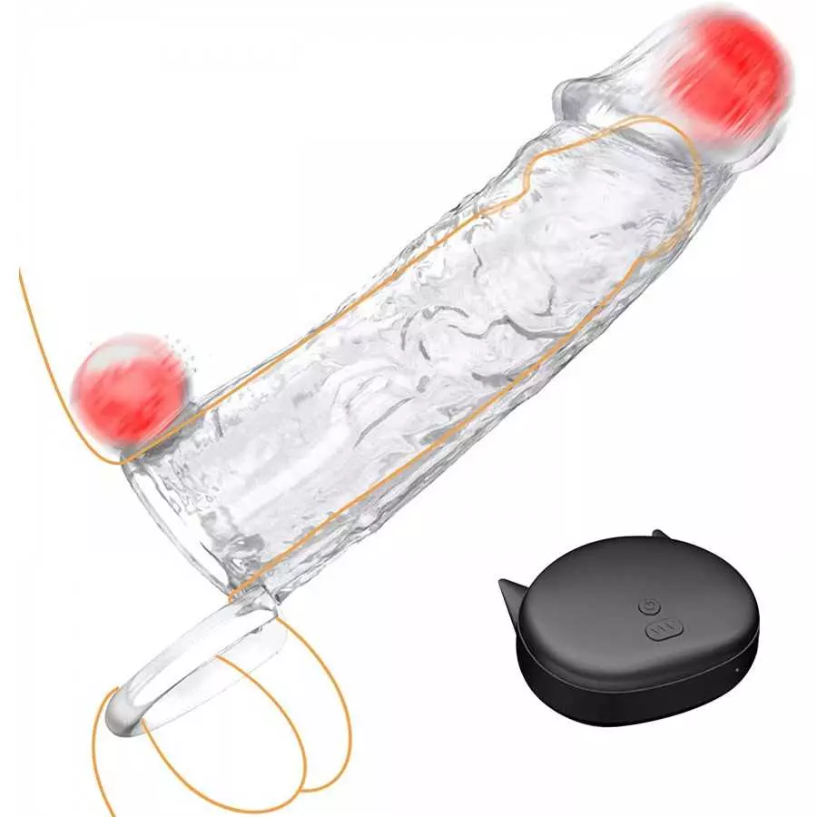 LIVE4COOL Penis Extender Sleeve Vibrator Penis Ring, 10 Vibration Modes Reusable Penis Sleeve Cock Ring Extender Ultra-Soft Peni LIVE4COOL Penis Extender Sleeve Vibrator Penis Ring, 10 Vibration Modes Reusable Penis Sleeve Cock Ring Extender Ultra-Soft Peni