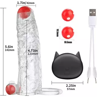 LIVE4COOL Penis Extender Sleeve Vibrator Penis Ring, 10 Vibration Modes Reusable Penis Sleeve Cock Ring Extender Ultra-Soft Peni LIVE4COOL Penis Extender Sleeve Vibrator Penis Ring, 10 Vibration Modes Reusable Penis Sleeve Cock Ring Extender Ultra-Soft Peni