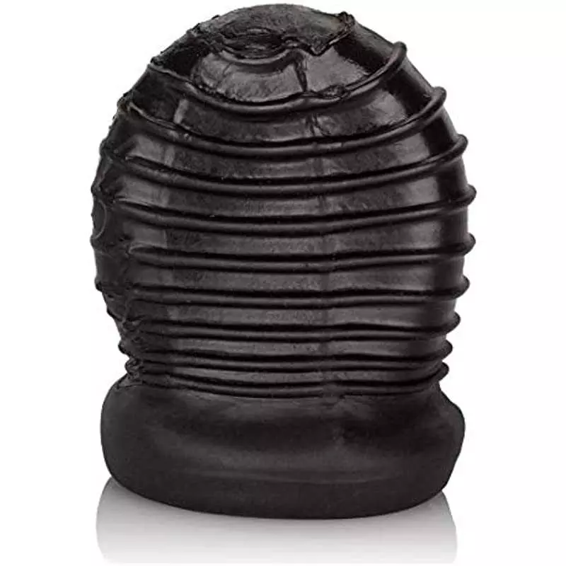 CalExotics Packer Gear FTM Stroker - Male Silicone Masturbation Sleeve - 2 Inch Adult Male Masturbator Sex Toy - Black