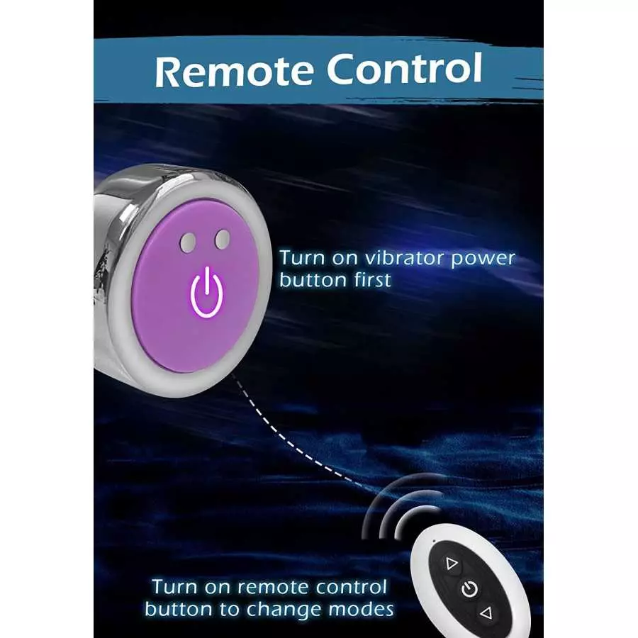 Vibrating Butt Plug, KUSHOR Anal Plug Prostate Stimulor Toys with Remote Control, 7 Vibration Modes Anal Sex Toys for Womens Sex