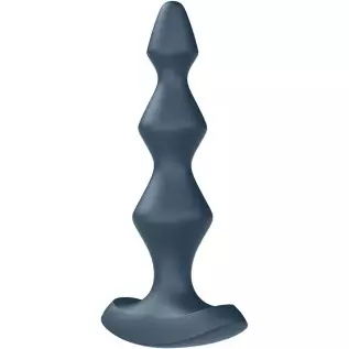 Satisfyer Lolli-Plug 1 Anal Vibrator - Vibrating Anal Plug, Diamond Shaped Beads with Increasing Diameter and Wide Base - Suitab