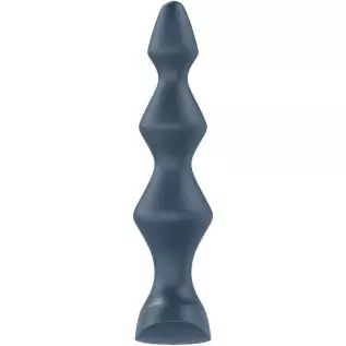 Satisfyer Lolli-Plug 1 Anal Vibrator - Vibrating Anal Plug, Diamond Shaped Beads with Increasing Diameter and Wide Base - Suitab Satisfyer Lolli-Plug 1 Anal Vibrator - Vibrating Anal Plug, Diamond Shaped Beads with Increasing Diameter and Wide Base - Suitab