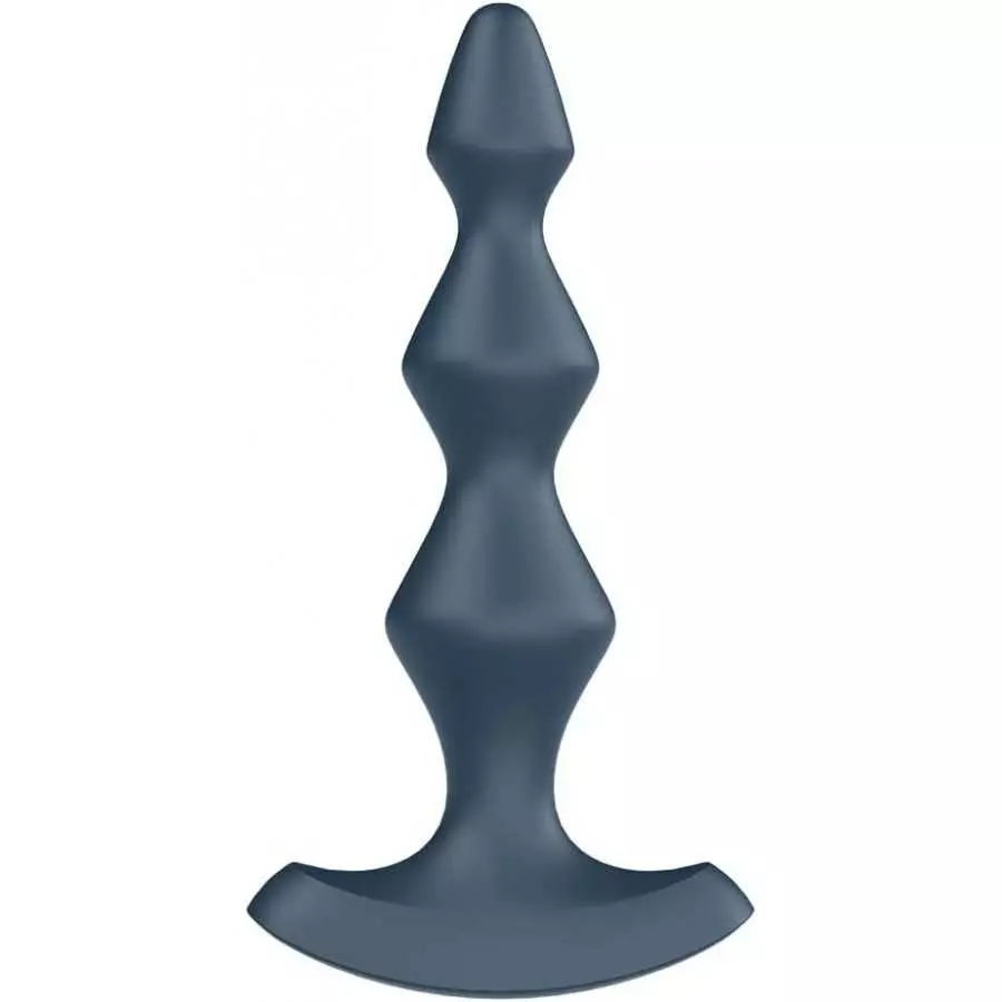 Satisfyer Lolli-Plug 1 Anal Vibrator - Vibrating Anal Plug, Diamond Shaped Beads with Increasing Diameter and Wide Base - Suitab