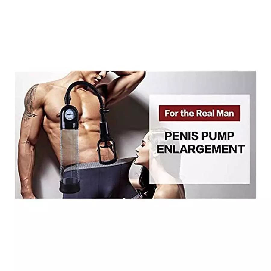 GMGJQR Pressure Display Male Massage Penis Enlargement Pumps Cock Extender Device Vacuum Dick Pump Sex Toys for Men Penis Pump D