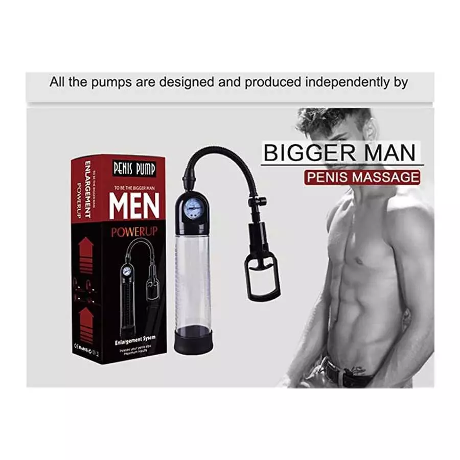 GMGJQR Pressure Display Male Massage Penis Enlargement Pumps Cock Extender Device Vacuum Dick Pump Sex Toys for Men Penis Pump D