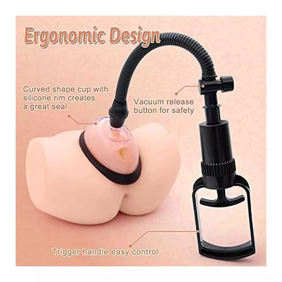 Bloom Manual Pussy Pump - LATUNE Bella, Stimulating Vagina Pump with 2 Powerful Sucking Cups for Arousal & Sexy Look, Easy Contr