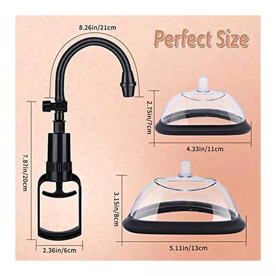 Bloom Manual Pussy Pump - LATUNE Bella, Stimulating Vagina Pump with 2 Powerful Sucking Cups for Arousal & Sexy Look, Easy Contr