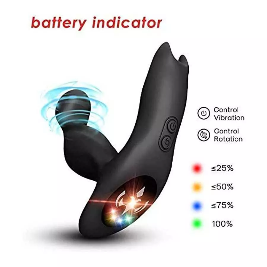 Proo SSTATE 360° Rotating Anal Vibrator Prostate Massager, 9 Massage Modes and 3 Rotating Patterns Anal Butt