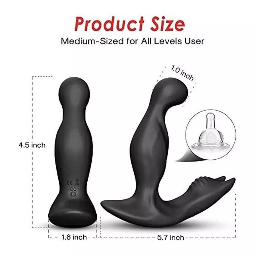 Proo SSTATE 360° Rotating Anal Vibrator Prostate Massager, 9 Massage Modes and 3 Rotating Patterns Anal Butt