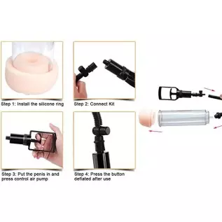 Manual Body Play Tools Enlarger for Male Extender and Enhancement Adult Male Electric Vacuum Pump Tool