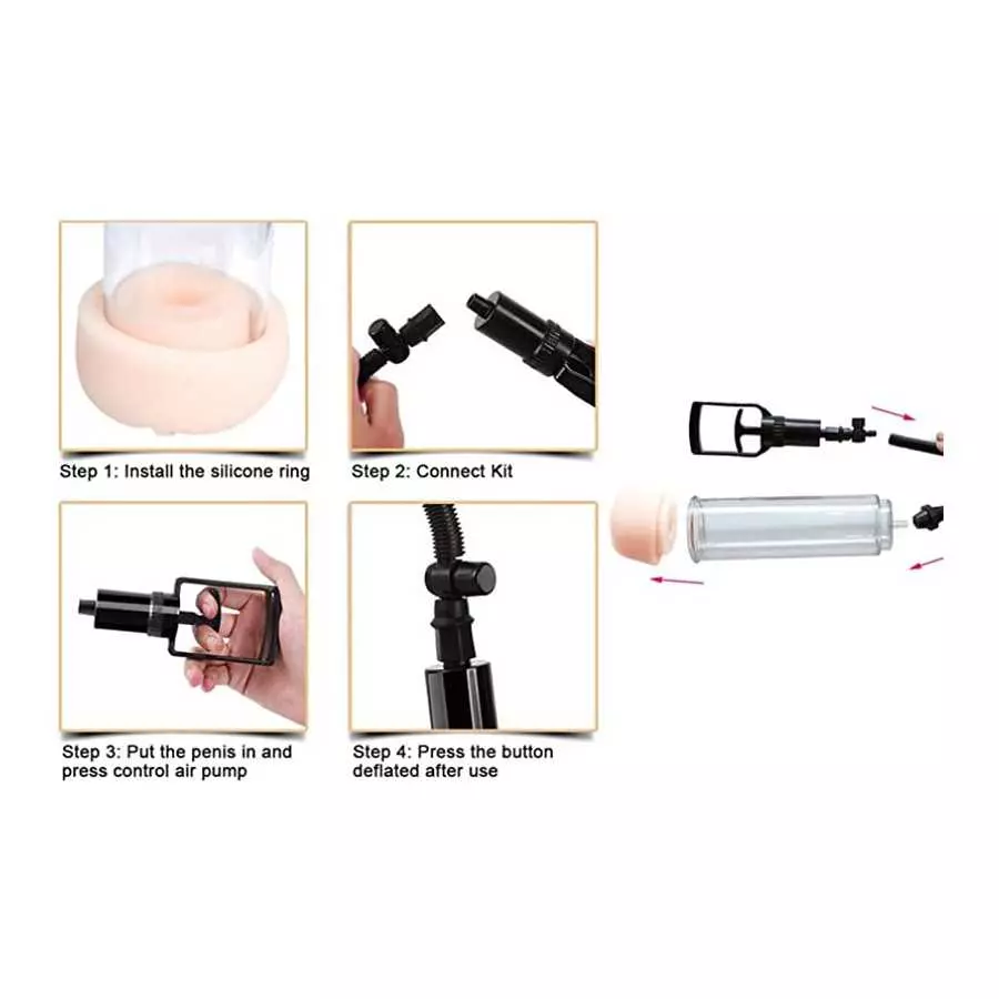 Manual Body Play Tools Enlarger for Male Extender and Enhancement Adult Male Electric Vacuum Pump Tool