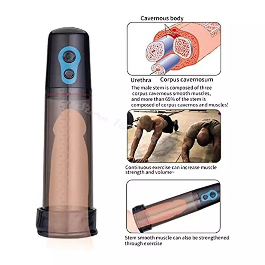 Electric Penis Pump Vacuum Male Erection Enlarger Cock Stretcher Penis Extender Sex Toys