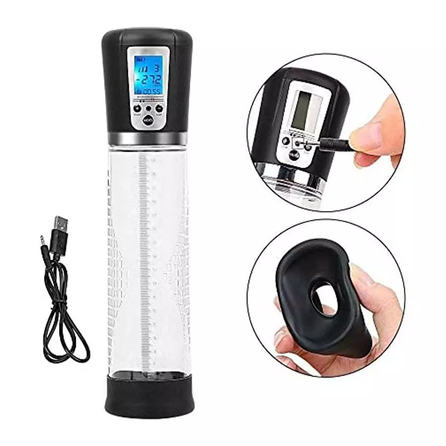 Electric Penis Pump Strong Automatic Penis Enlargement Vacuum Pump Erection Cock Enlarger Dildo Extender Sex Toys for Men Male