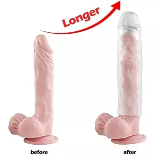 Stretchy Penis Sleeve Extender, 3 Pieces Ultra-Soft Realistic Textured Cock Extender,Penis Enlarger for Delay Ejaculation, Men & Stretchy Penis Sleeve Extender, 3 Pieces Ultra-Soft Realistic Textured Cock Extender,Penis Enlarger for Delay Ejaculation, Men &