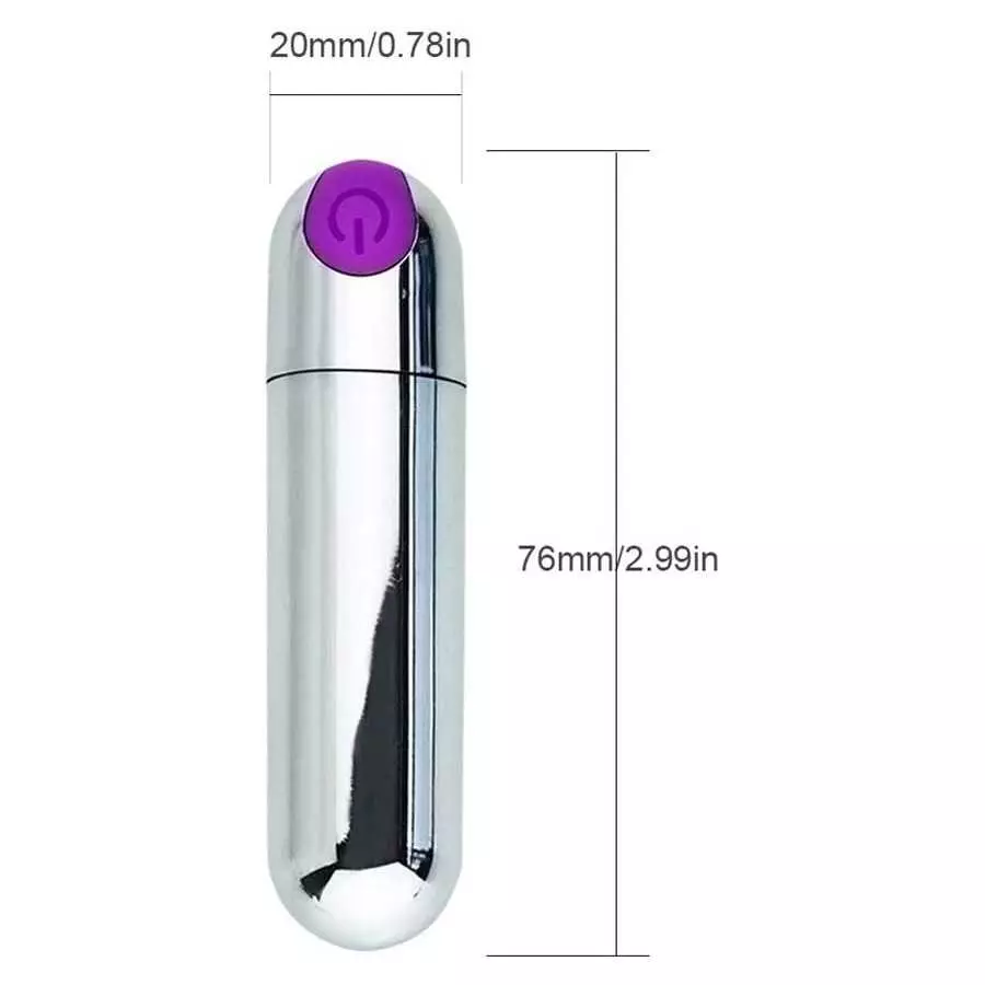 G Spot Bullet Vibrator Nipple Clitorals Stimulator USB Rechargeable for Travel - 10 Modes Portable Waterproof Mini Vaginal Anal