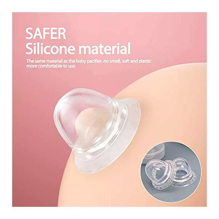 Vacuum Suction Massage Cups-Nipple Corrector Stronger Suction for Flat and Inverted Nipples