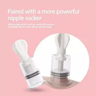 Vacuum Suction Massage Cups-Nipple Corrector Stronger Suction for Flat and Inverted Nipples Vacuum Suction Massage Cups-Nipple Corrector Stronger Suction for Flat and Inverted Nipples