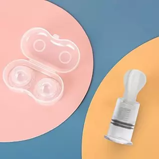 Vacuum Suction Massage Cups-Nipple Corrector Stronger Suction for Flat and Inverted Nipples Vacuum Suction Massage Cups-Nipple Corrector Stronger Suction for Flat and Inverted Nipples