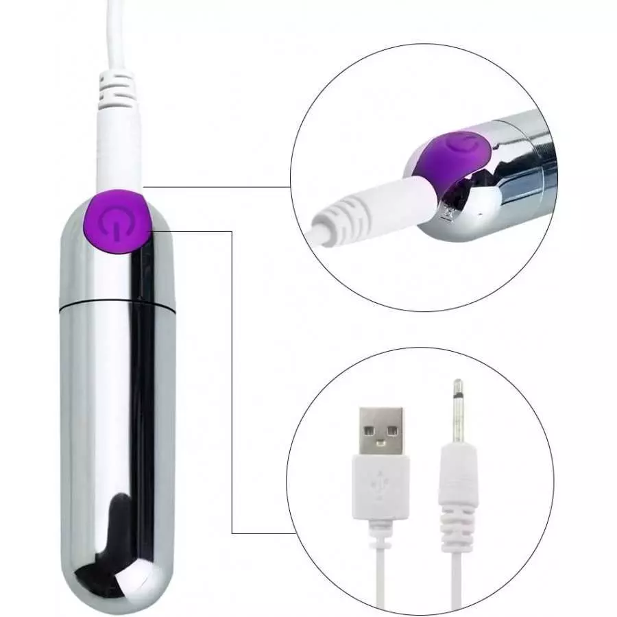 G Spot Bullet Vibrator Nipple Clitorals Stimulator USB Rechargeable for Travel - 10 Modes Portable Waterproof Mini Vaginal Anal