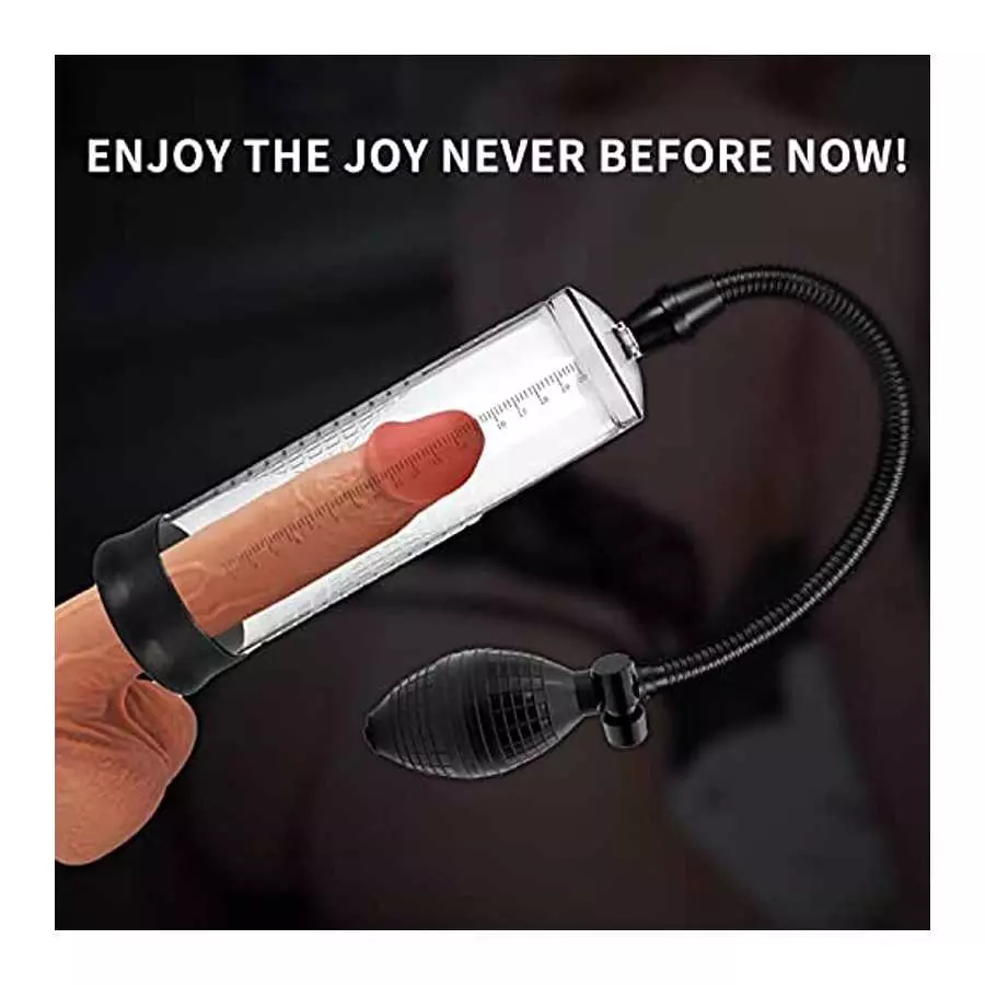 Vacuum Penis Pump for Men Erection, Manual ED Pump Enlarger Booster Penis Massage Stimulation Device for Increasing Size and Str