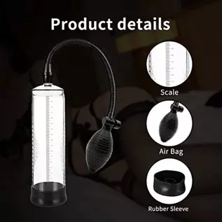 Vacuum Penis Pump for Men Erection, Manual ED Pump Enlarger Booster Penis Massage Stimulation Device for Increasing Size and Str Vacuum Penis Pump for Men Erection, Manual ED Pump Enlarger Booster Penis Massage Stimulation Device for Increasing Size and Str