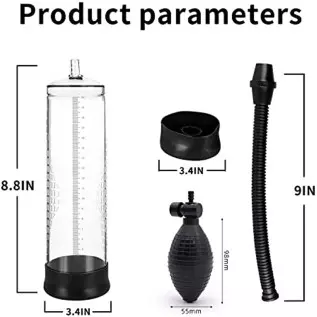 Vacuum Penis Pump for Men Erection, Manual ED Pump Enlarger Booster Penis Massage Stimulation Device for Increasing Size and Str Vacuum Penis Pump for Men Erection, Manual ED Pump Enlarger Booster Penis Massage Stimulation Device for Increasing Size and Str