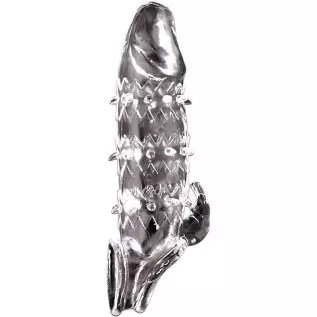 New Soft Reuse Realistic Sleeve Extender Sheath for Men Male Enhancement Extension Sleeve Black A581681 (Flesh-Colored/RR)