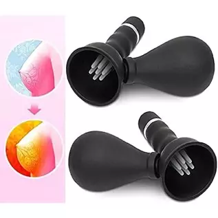 Ladies 2 Piece Women's Silicone Breast Pump Fun Nipple Massage Female Nipple Pleasure