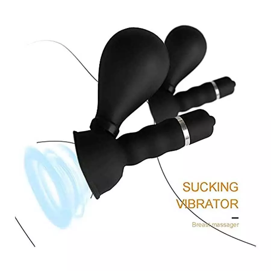Ladies 2 Piece Women's Silicone Breast Pump Fun Nipple Massage Female Nipple Pleasure