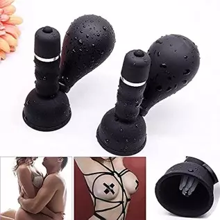Ladies 2 Piece Women's Silicone Breast Pump Fun Nipple Massage Female Nipple Pleasure