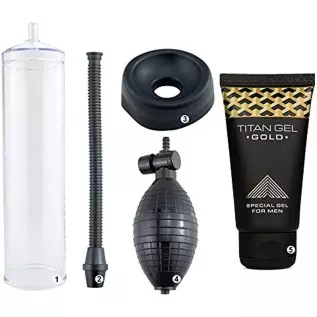 IRVY – Penispumps for Men Enlargement Pump with Tan Gel Gold - Penis Pump and Pocket Pussy Sex Toy – Masturbater for Men Penis G