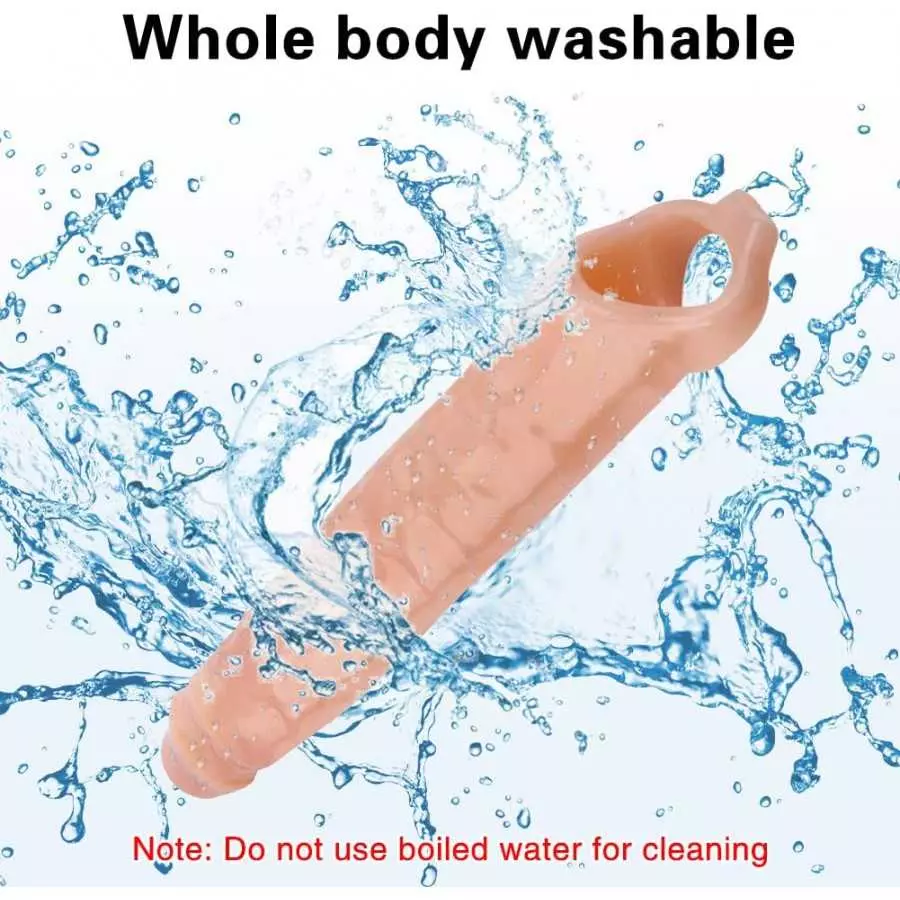 Ultra Soft Penis Sheath Extender Extend Your Penis Pleasure Enhancing Ribbing - Your Partner Will Be Satisfied - Sex Toy for Men Ultra Soft Penis Sheath Extender Extend Your Penis Pleasure Enhancing Ribbing - Your Partner Will Be Satisfied - Sex Toy for Men